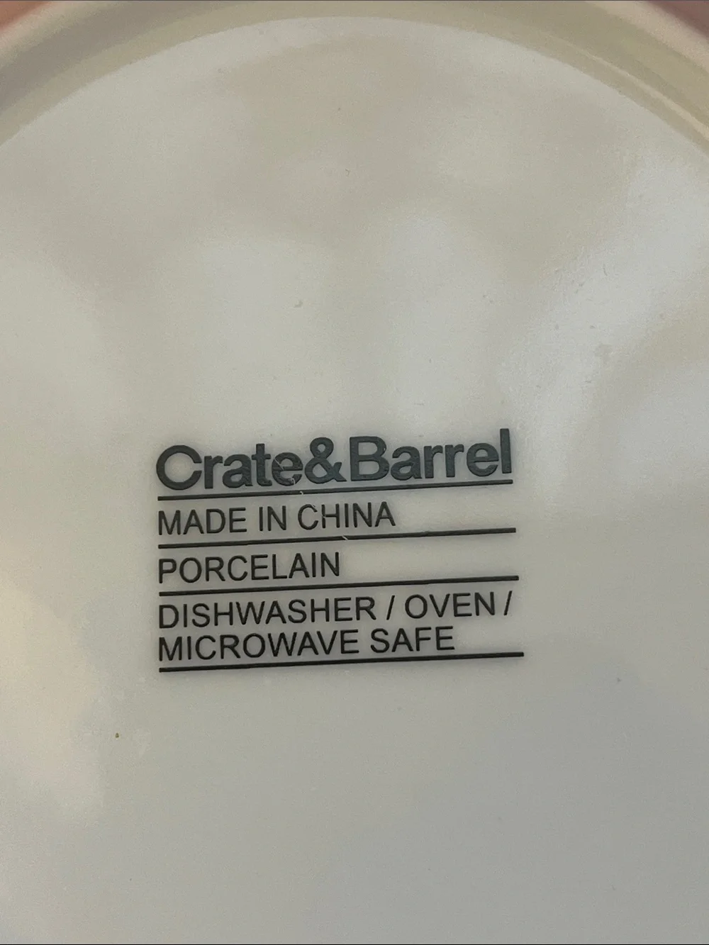 Crate&Barrel clean white